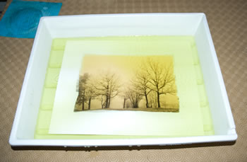 platinum-palladium printing-wet workspace